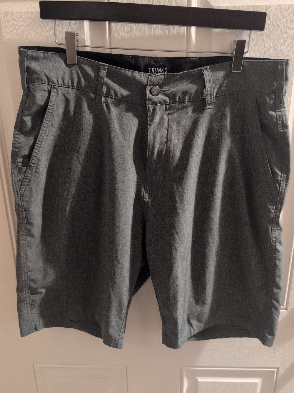 Trunks Men's Charcoal Flat-Front Shorts